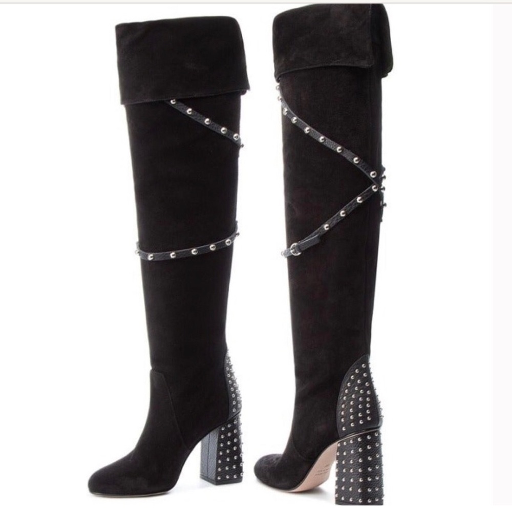 Valentino (RED V) high studded boots size 36/5.5